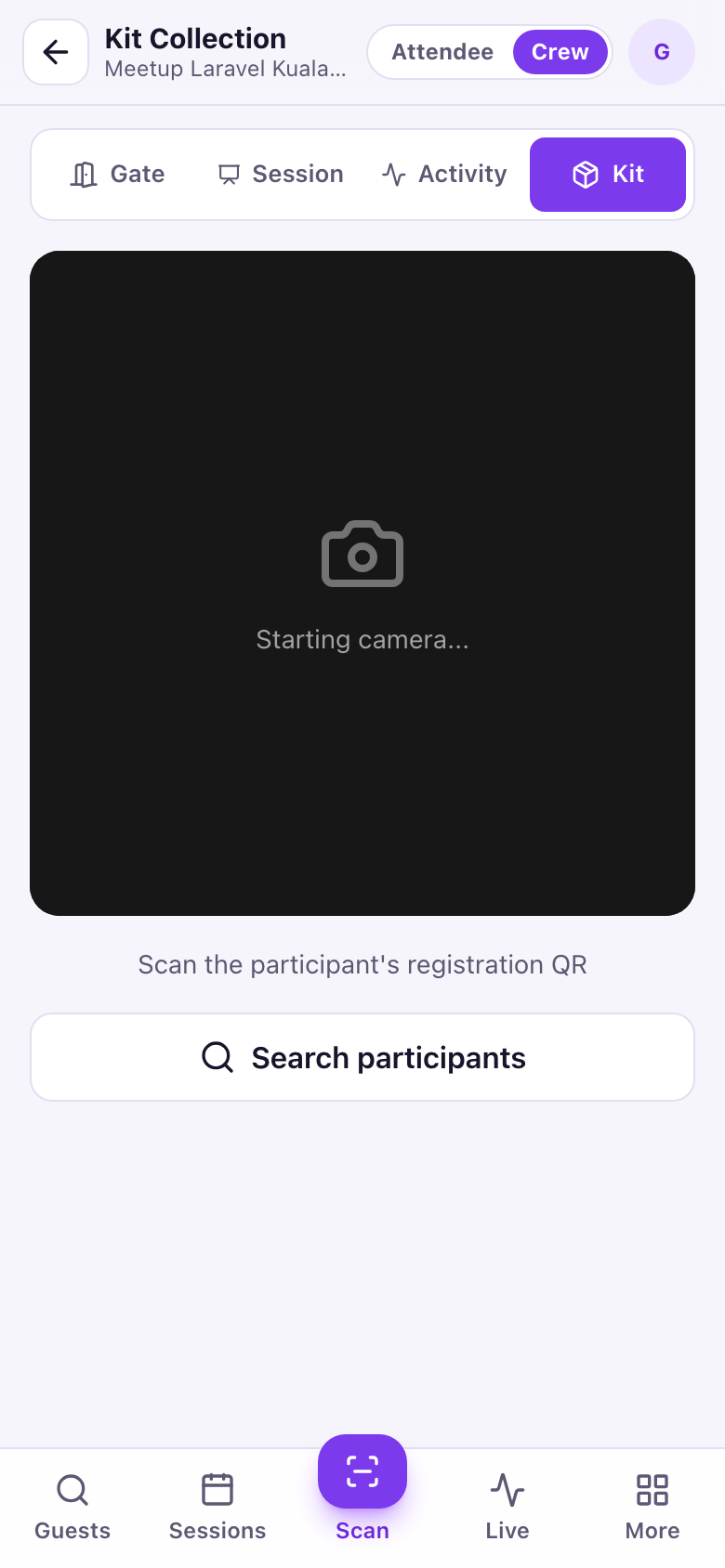 Kit collection scanner
